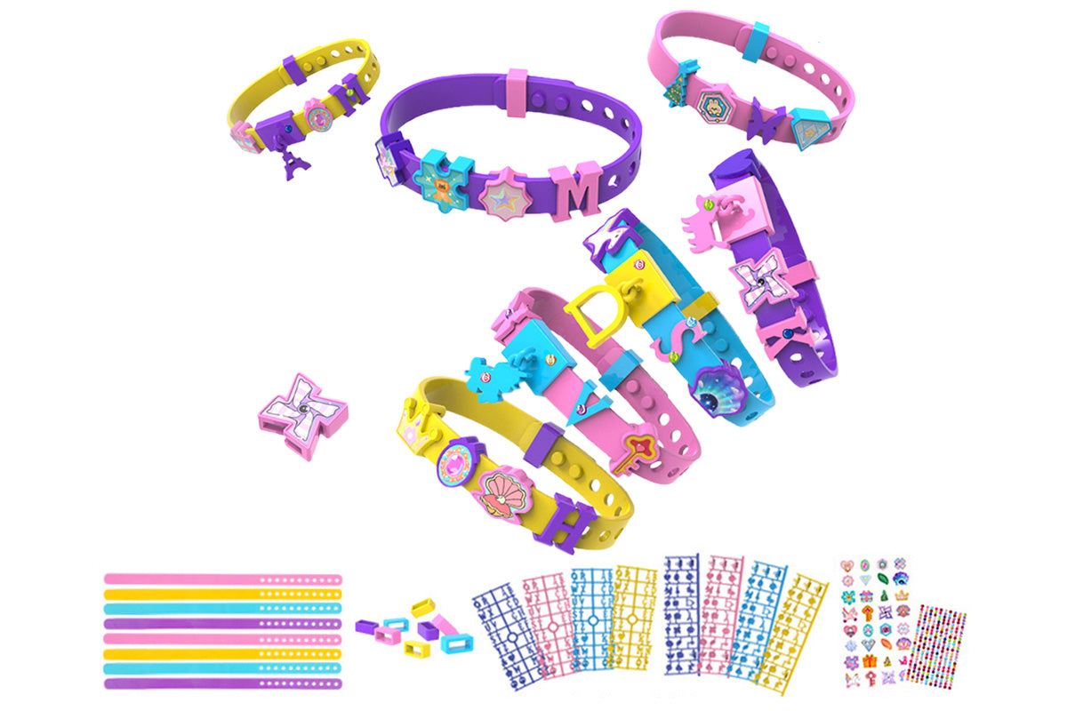 DIY Friendship Bracelet Making Kit With Stickers Wrist Band Craft Kit For Girls