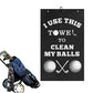 Golf Towel Cleaning Cloth With Clip For Golf Balls Clubs Bags