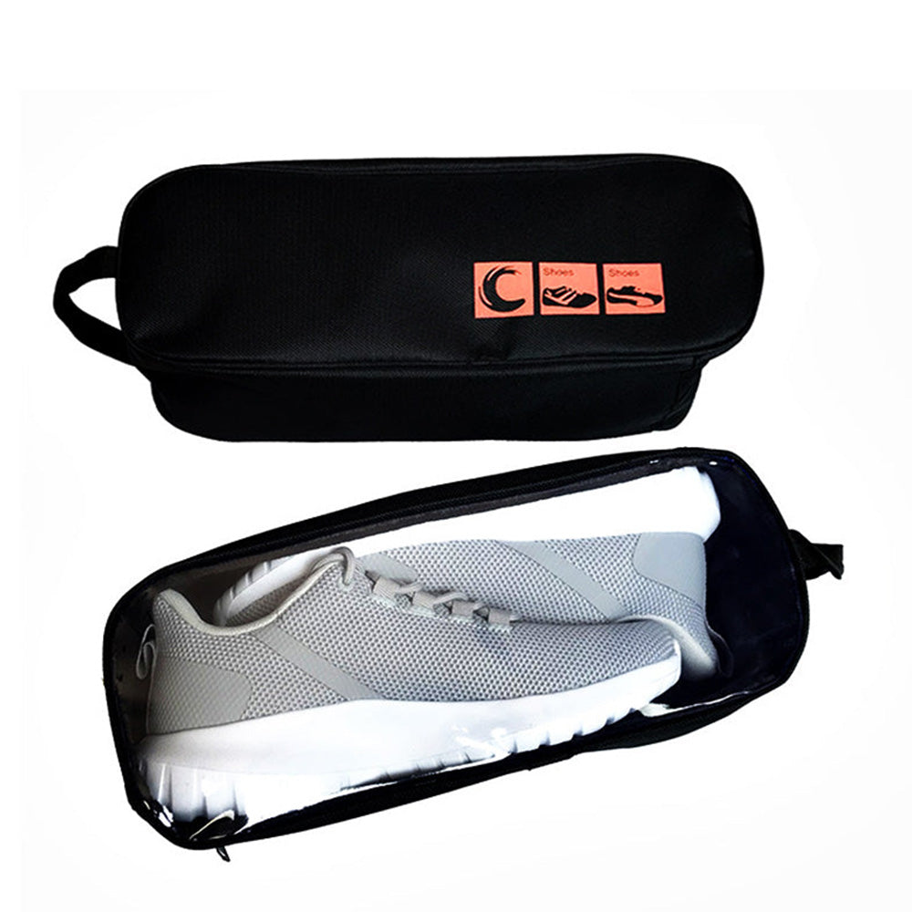 Waterproof Portable Shoe Bags Travel Sports Storage Tote with Clear View Window