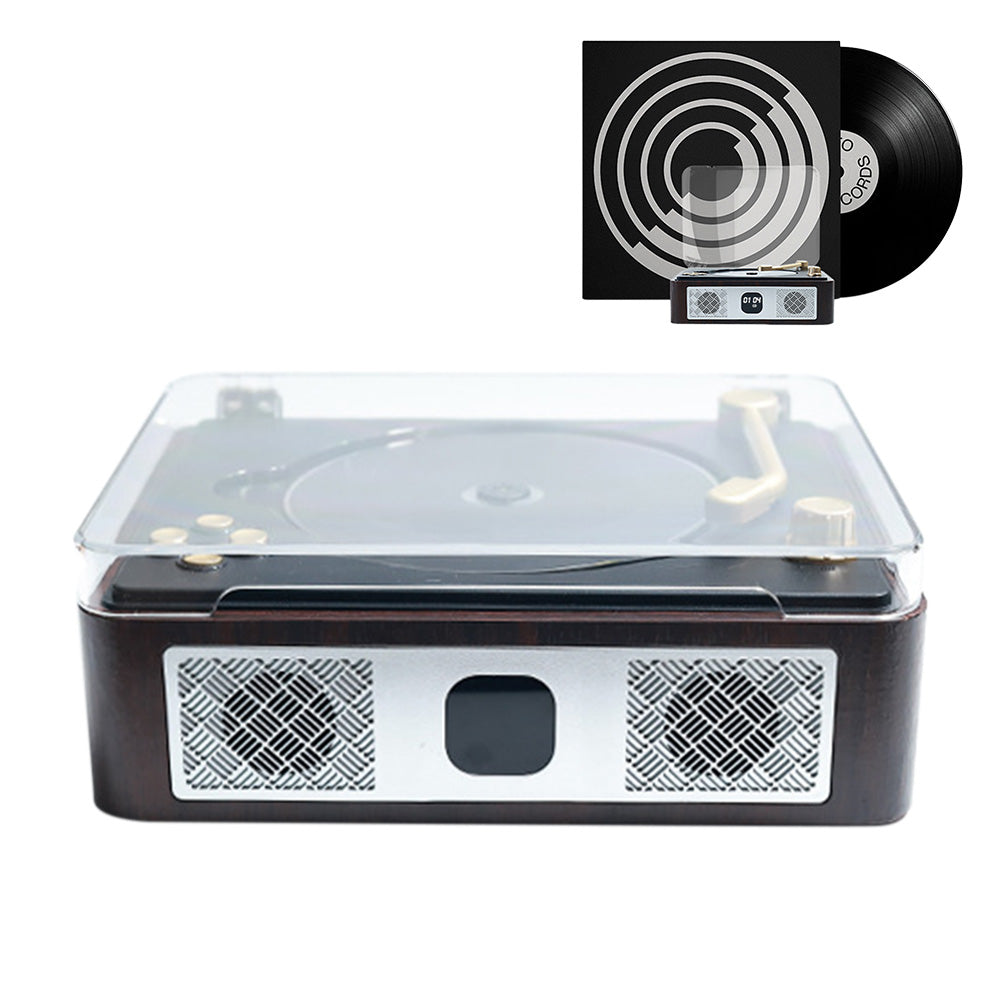 Retro CD Player with Speakers Portable Bluetooth Music Players for Home