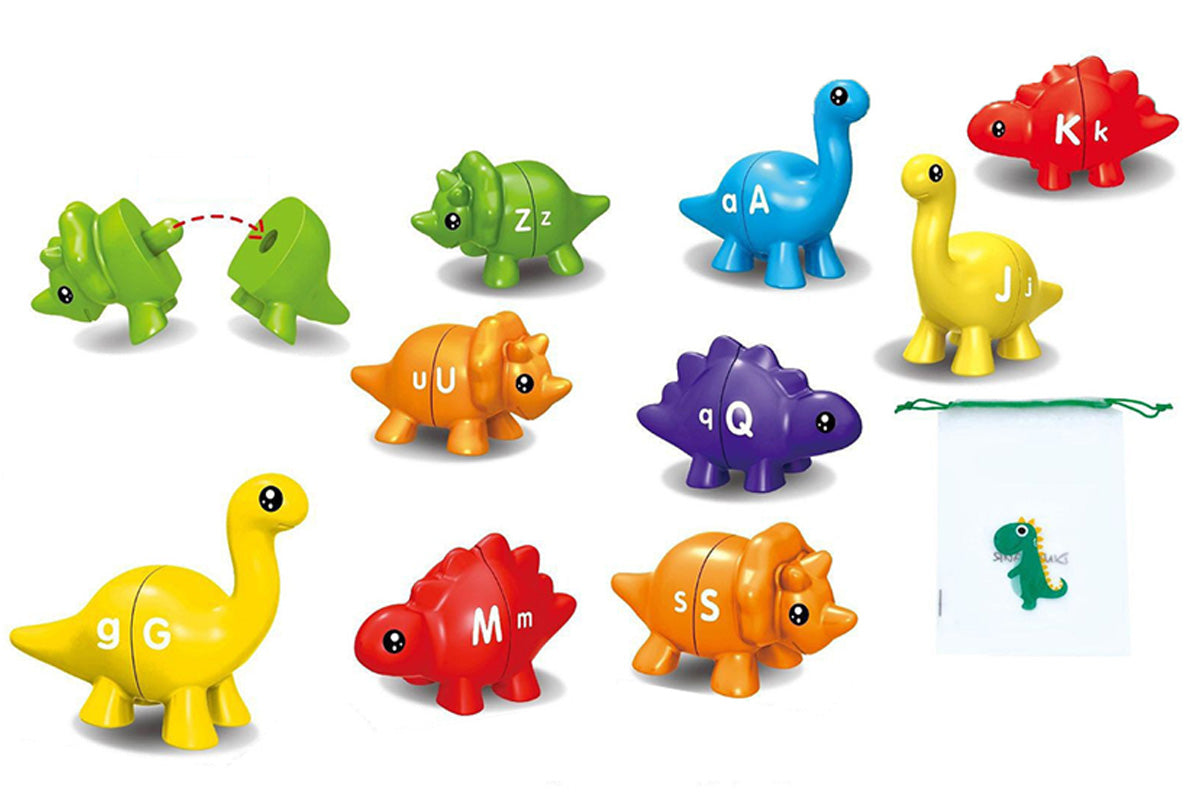 Dinosaur Alphabet Matching Toys Educational Learning Game
