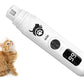 LED Display Pet Nail Grinder Dog Nail Trimmers With 3 Speeds For Small Large Dogs And Cats