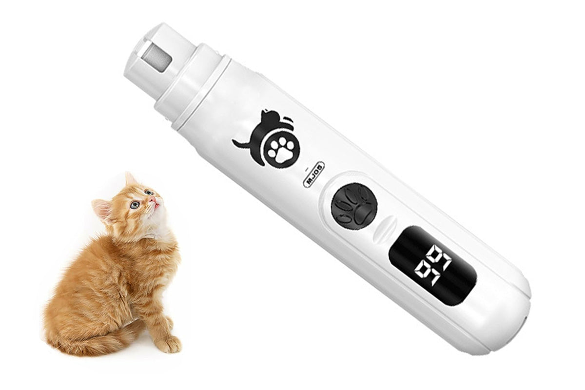 LED Display Pet Nail Grinder Dog Nail Trimmers With 3 Speeds For Small Large Dogs And Cats