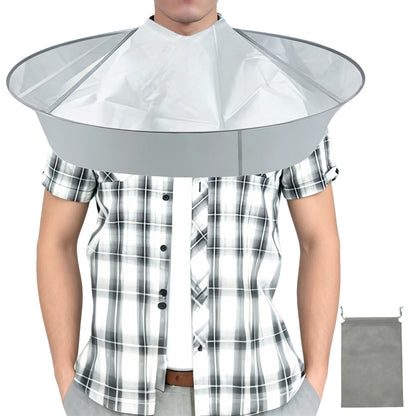 Collapsible Hair Cutting Cape with Storage Bag Hair Cutting Umbrella for Home Barbershop