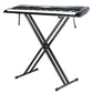 Folding Double Braced X Piano Keyboard Stand Adjustable Height Piano Stand