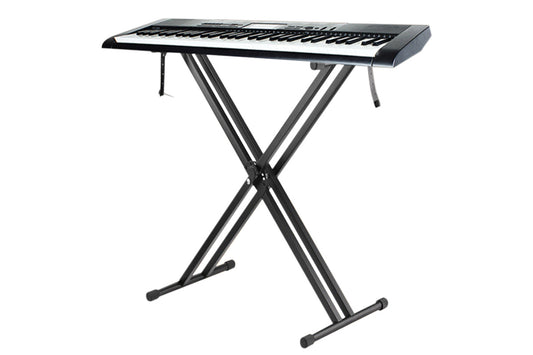 Folding Double Braced X Piano Keyboard Stand Adjustable Height Piano Stand