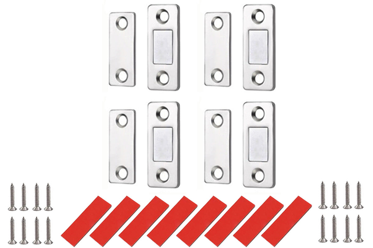 4 Pack Cabinet Catch Thin Door Latch For Kitchen Closet