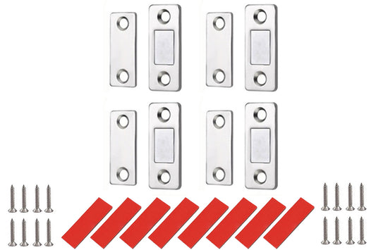 4 Pack Cabinet Catch Thin Door Latch For Kitchen Closet