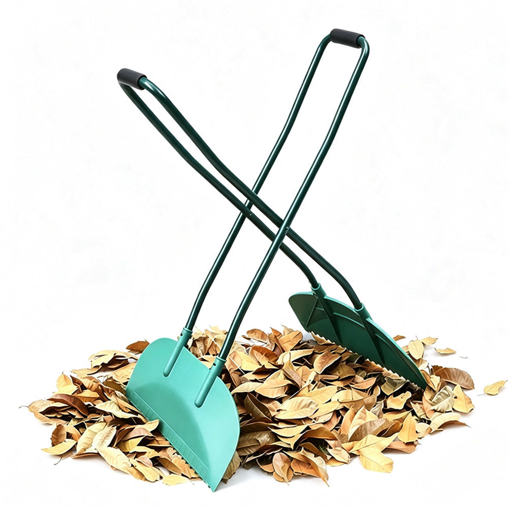 Stainless Steel Wide Leaf Grabber Rake for Garden Lawn and Park