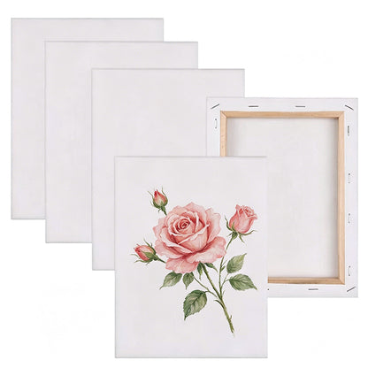 5 PCS Stretched Canvas for Painting Blank Art Stretched Canvas for Oil Acrylic Painting