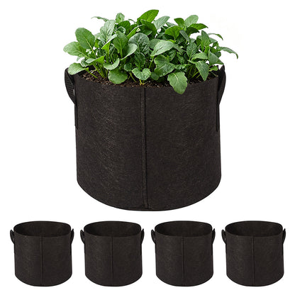 5 Pcs Nonwoven Grow Bags for Fruit Flowers and Vegetables