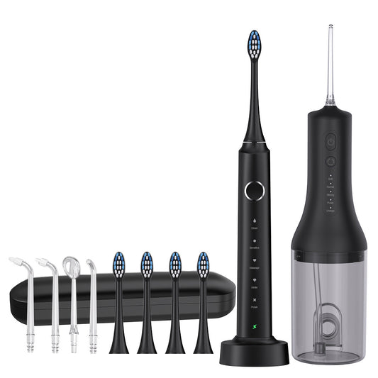 2 in 1 Electric Toothbrush And Water Flosser Teeth Cleaning Kit For Daily Cleaning
