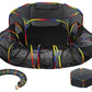 Outdoor Rainbow Cat Enclosures Playground Circle Cat Playpen Tunnel Catio Outside House For Cats