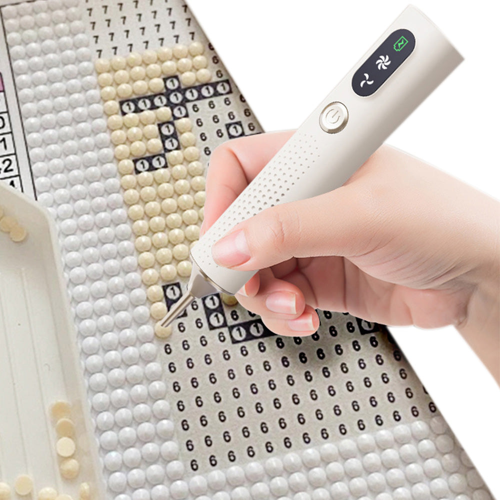 Electric Diamond Painting Pen with Vacuum Suction for DIY Craft Art