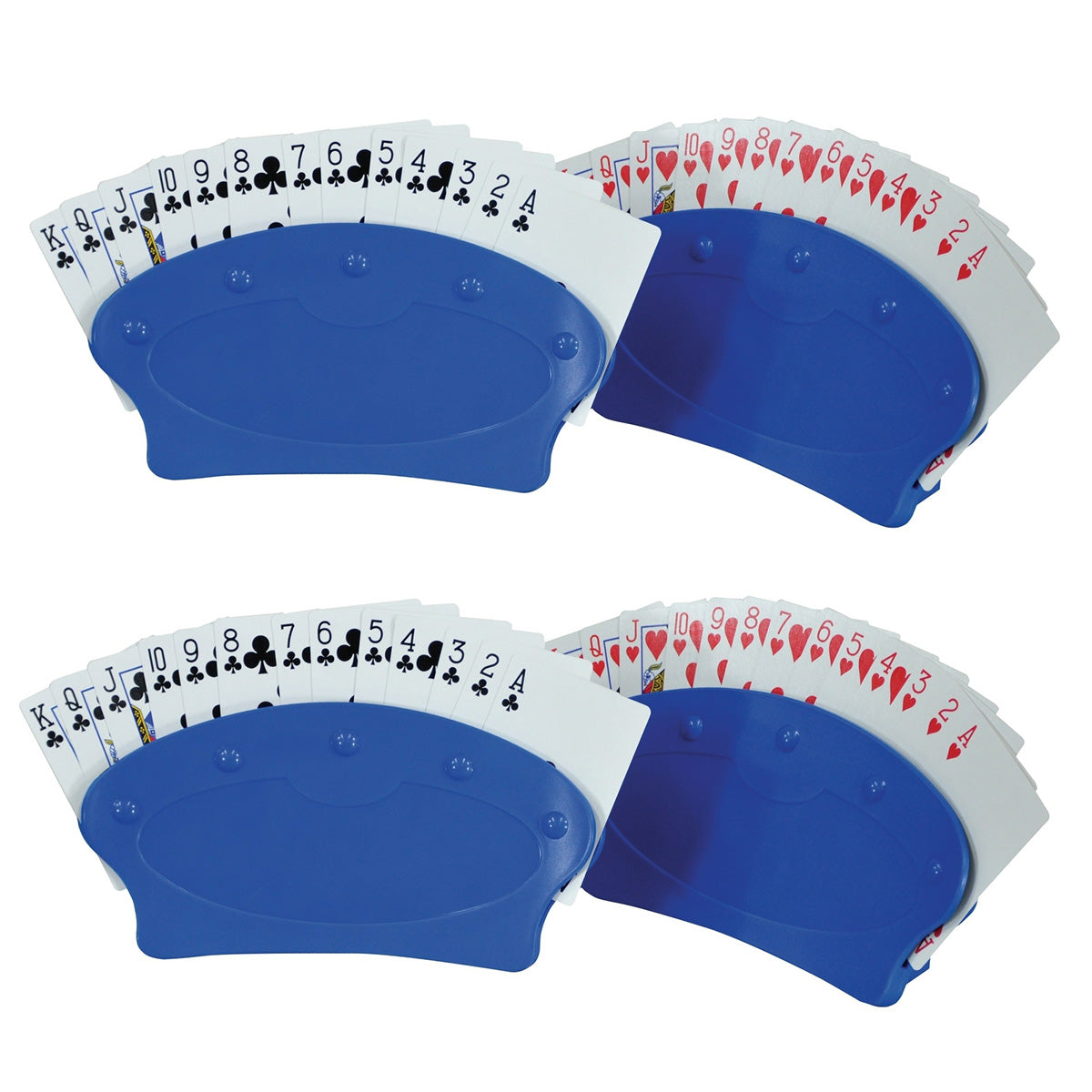 Hands Free Playing Card Holders Card Rack Set of 4 for Family Game Nights