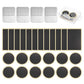 24Pcs Self Adhesive Bike Tire Patch Kit with 4 Metal Rasps No Glue Needed for Bicycle Inner Tube Repair