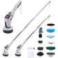 Electric Spin Scrubber with 10 Brush Heads 3 Speeds Cordless Cleaning Brush for Home Office