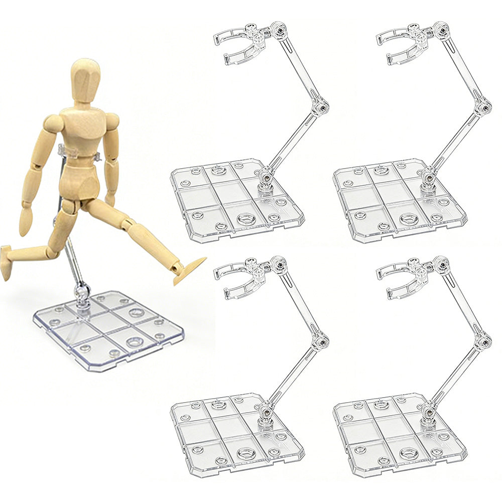 5Pcs Action Figure Display Stand Poseable Flight Stand for HG RG SHF Adjustable Base