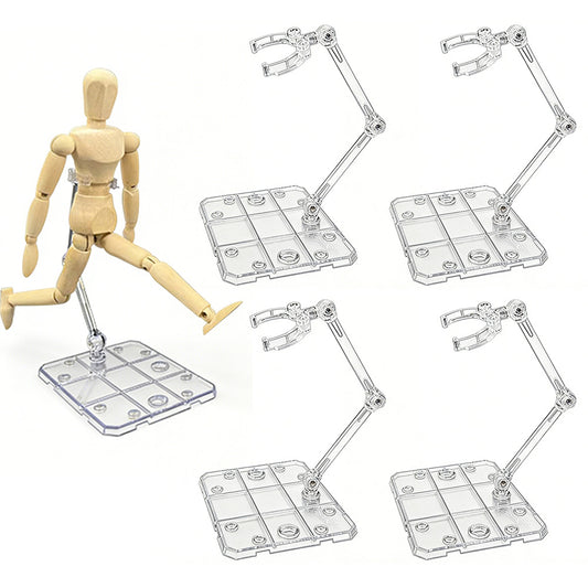 5Pcs Action Figure Display Stand Poseable Flight Stand for HG RG SHF Adjustable Base