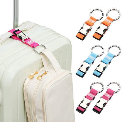 6 PCS Luggage Straps with Metal Buckle Adjustable Luggage Connector Straps for Travel