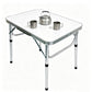 60x45cm Foldable Aluminum Camping Table with Adjustable Height and Handle