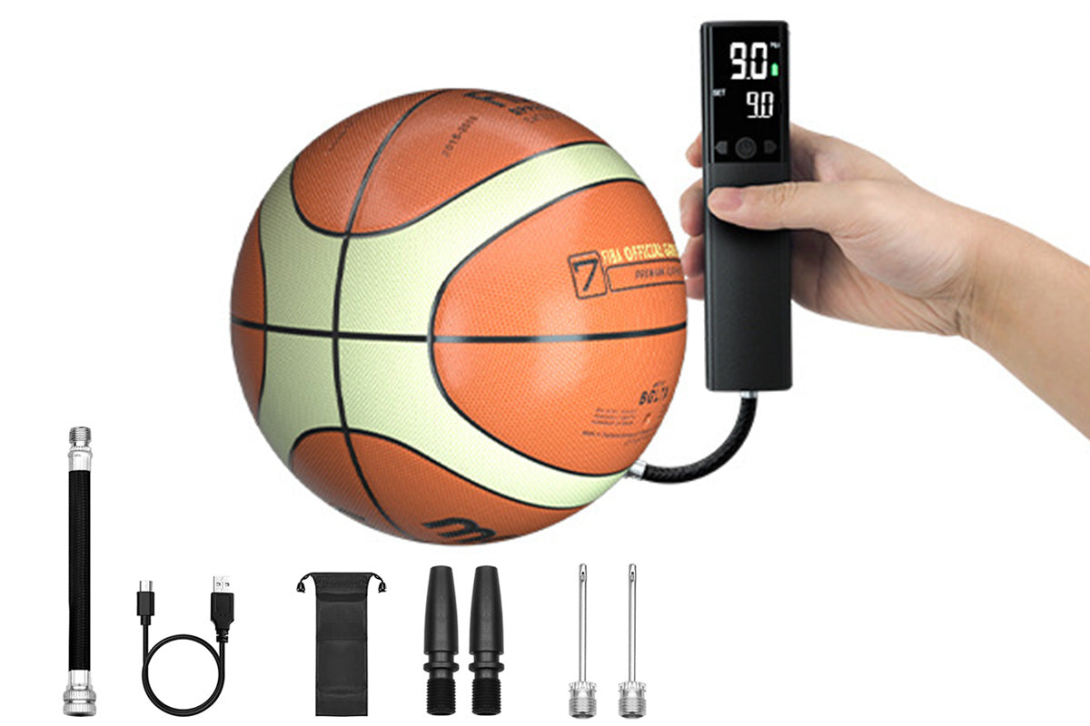 Electric Ball Pump with LCD Display and Flashlight or Basketball Soccer Football