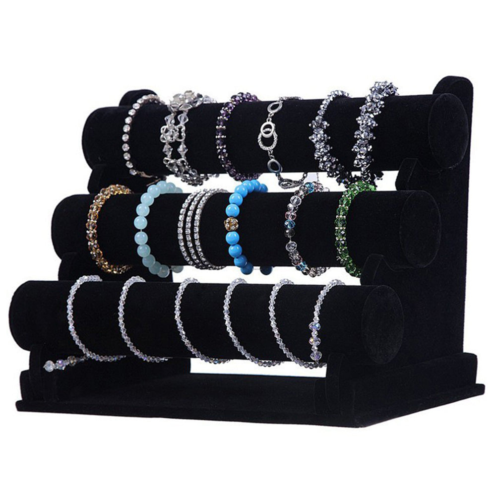 3-Tier Bracelet Holder Stand and Organizer Jewelry Display Rack