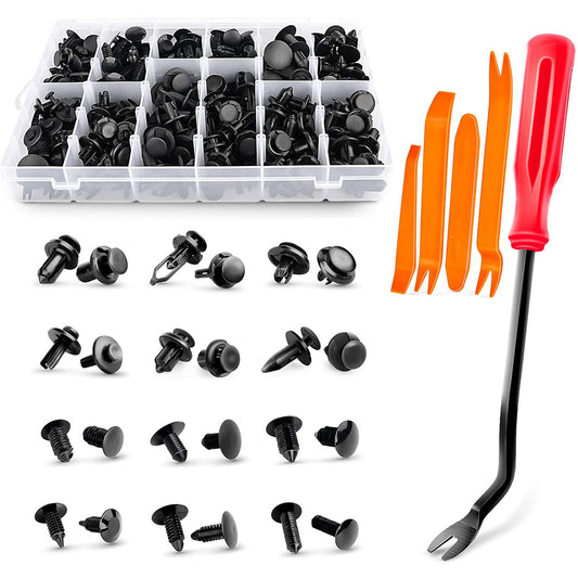 240PCS Car Bumper Retainer Clips And Fasteners Kit For Door Trim Panel Fender
