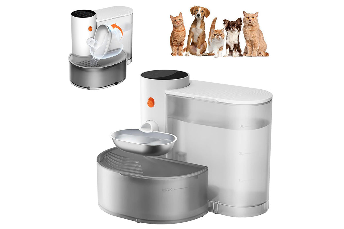 Pet Water Fountain Smart Automatic Rechargeable Water Dispenser for Car Dog