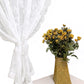 Vintage Lace Sheer Curtains Flowers And Branch Voile Curtains For Living Room Garden