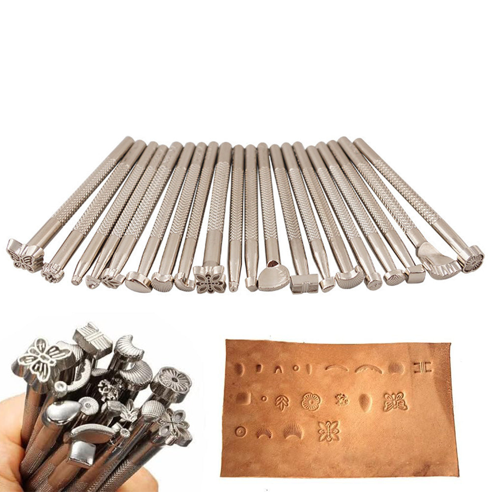20 Piece Leather Working Saddle Making Tools for DIY Bags Belts Wallets