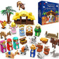 Nativity Advent Calendar 24 Days Building Blocks Kits Christmas Countdown Calendar