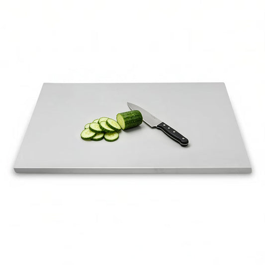Stainless Steel Cutting Board L Shape Non Slip Metal Chopping Board for Kitchen