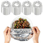 200Pcs Reusable Elastic Aluminum Foil Food Covers for Bowls and Plates