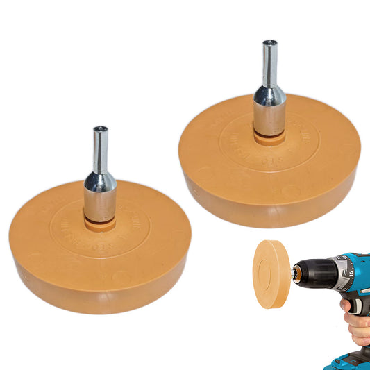 2 Pack Car Decal Remover Wheel Rubber Eraser Wheel for Drill 88mm