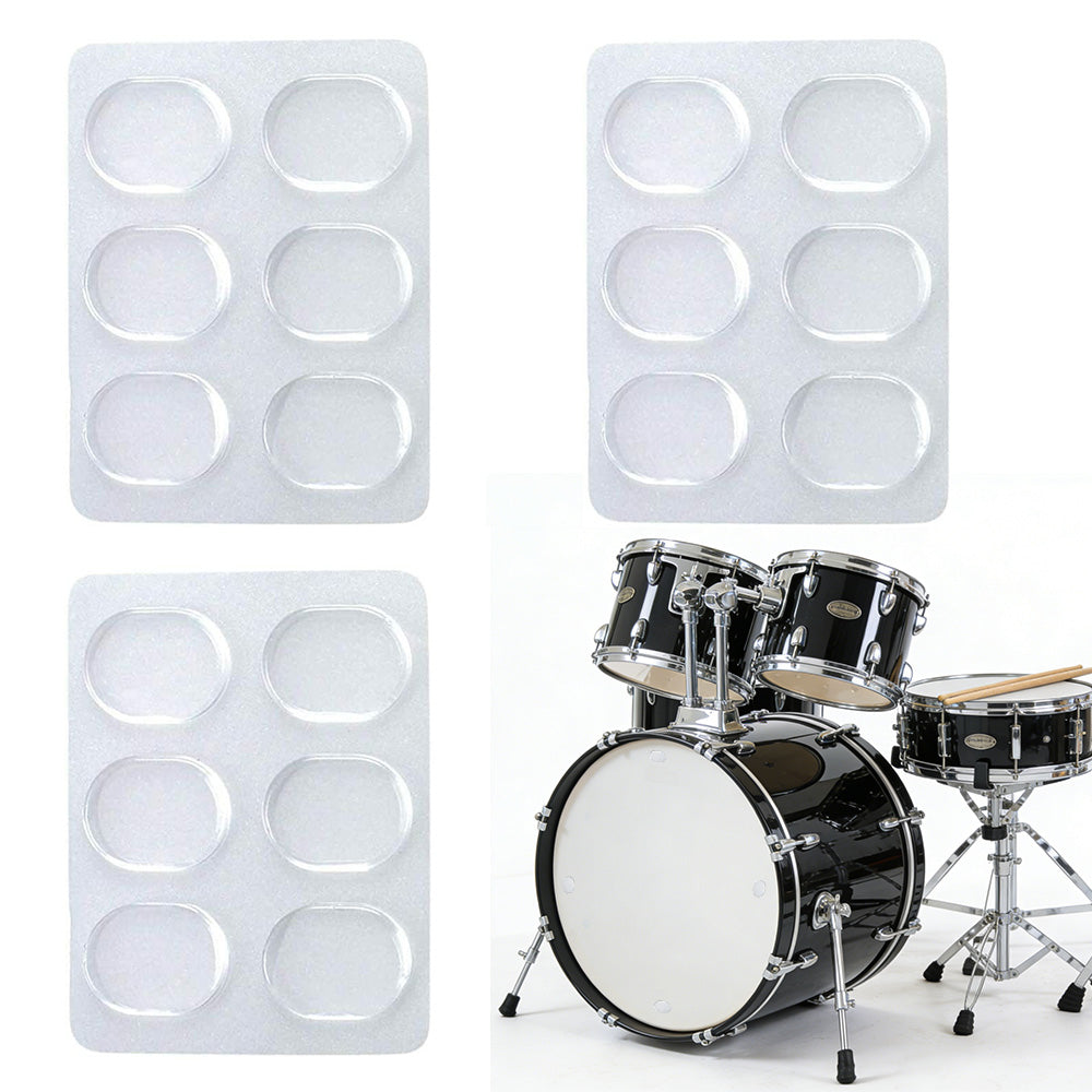 18PCS Drum Dampeners Gels Pads Soft Drum Dampeners for Cymbals Tone Control