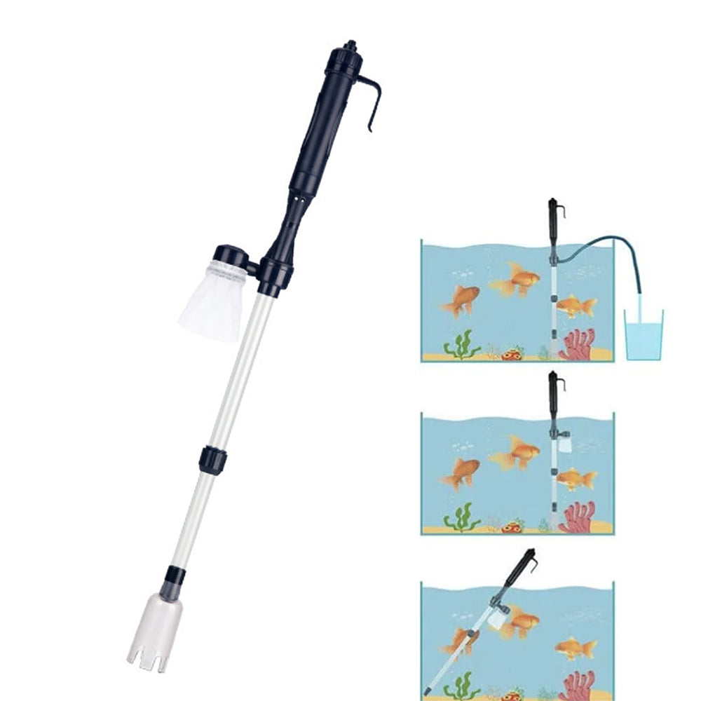 Aquarium Fish Tank Electric Siphon Vacuum Cleaner for Water Change