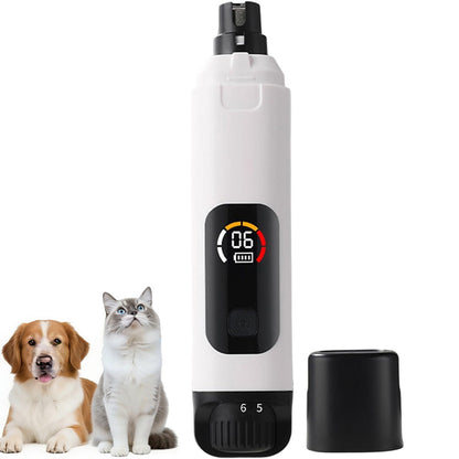 Dog Nail Grinder with 6 Speed Modes LED Lights Electric Pet Nail File for Cats Dogs