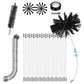 Dryer Vent Cleaner Kit Flexible Quick Snap Brush for Dryer Chimney Duct