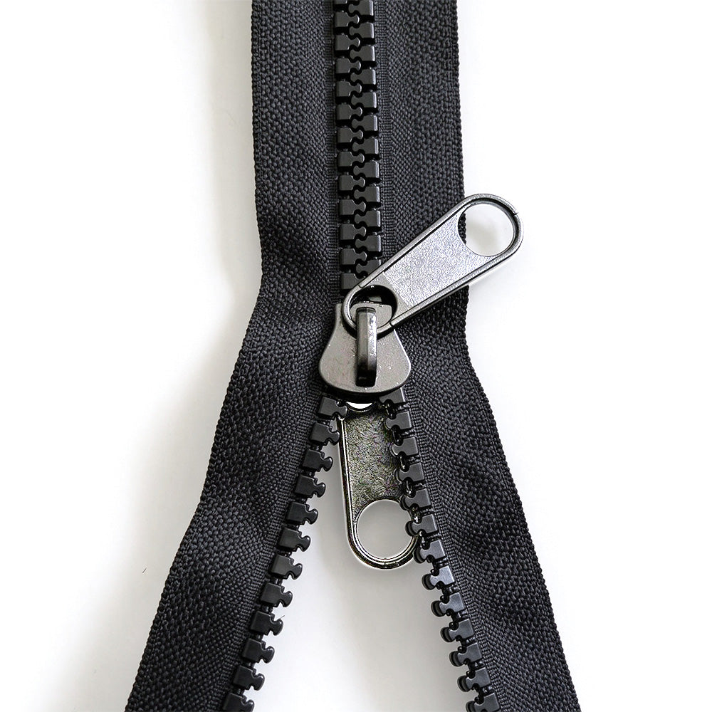 140cm Heavy-Duty Double Slider Resin Zipper for Tent Sleeping Bag