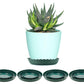 12Pcs Round Plastic Plant Saucers Durable Flower Pot Tray for Indoor Outdoor Garden