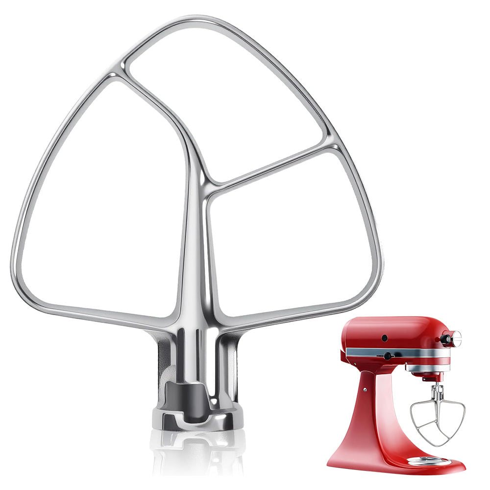 Stainless Steel Flat Beater for KitchenAid 4.5-5 Quart Tilt-Head Stand Mixer