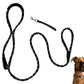 Black Dog Lead with Padded Nose Loop Anti-Pull Training Leash for Medium and Large Dogs