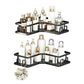 2 Piece Carbon Steel Adhesive Corner Shower Caddy Set for Bathroom