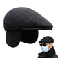 Men’s Woolen Hat Flat Cap Retro Fashion Cap Golf Driving Beret Hat