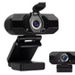Full HD USB Webcam with Microphone for PC Desktop and Laptop -Black