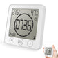 Digital Shower Clock Hygrometer Indoor Thermometer with Timer for Bathroom Kitchen