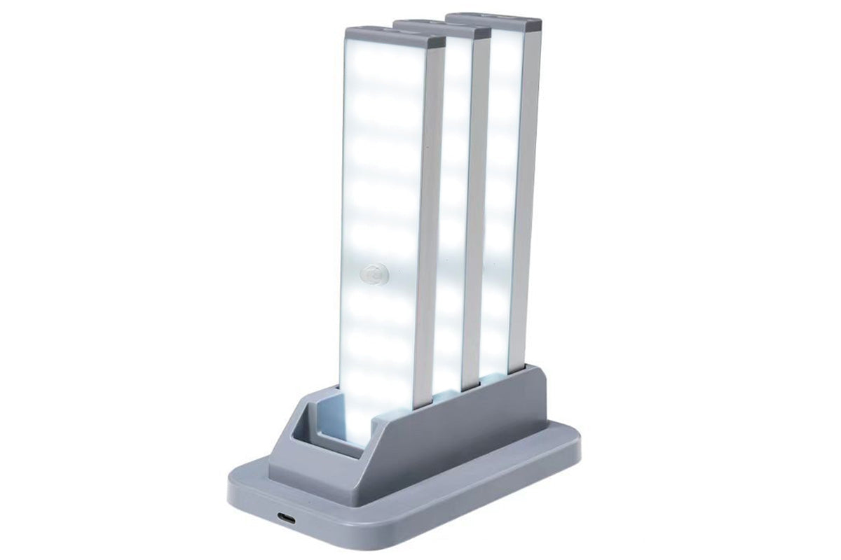 Under Cabinet Lights with Charging Station Motion Sensor Light for Cabinets Bookshelf