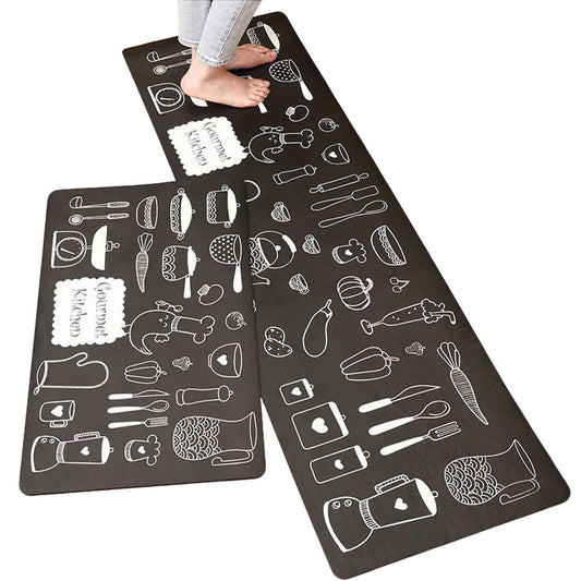 2-Piece Kitchen Floor Mat Set