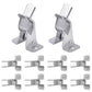 10 Pack Wall Mount Spring Grip Broom Tool Holder Storage Rack with Screws